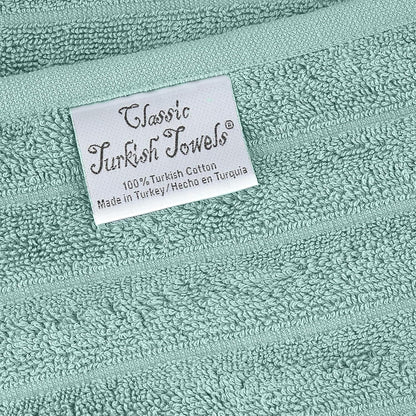 Set di 3 asciugamani turchi classici, teli da bagno in cotone e asciugamani a coste oversize, ultra morbidi e assorbenti, 40x65 cm