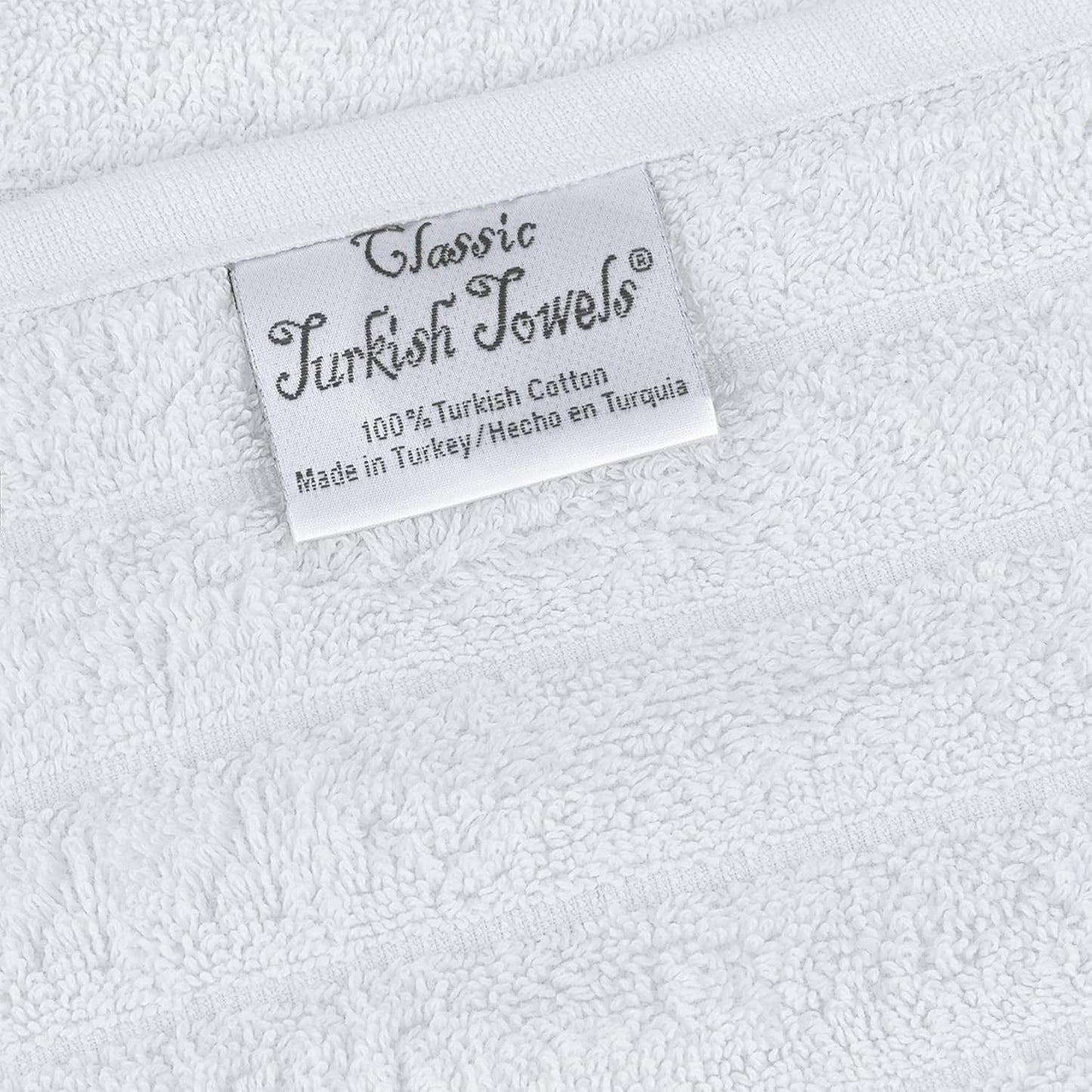 Set di 3 asciugamani turchi classici, teli da bagno in cotone e asciugamani a coste oversize, ultra morbidi e assorbenti, 40x65 cm
