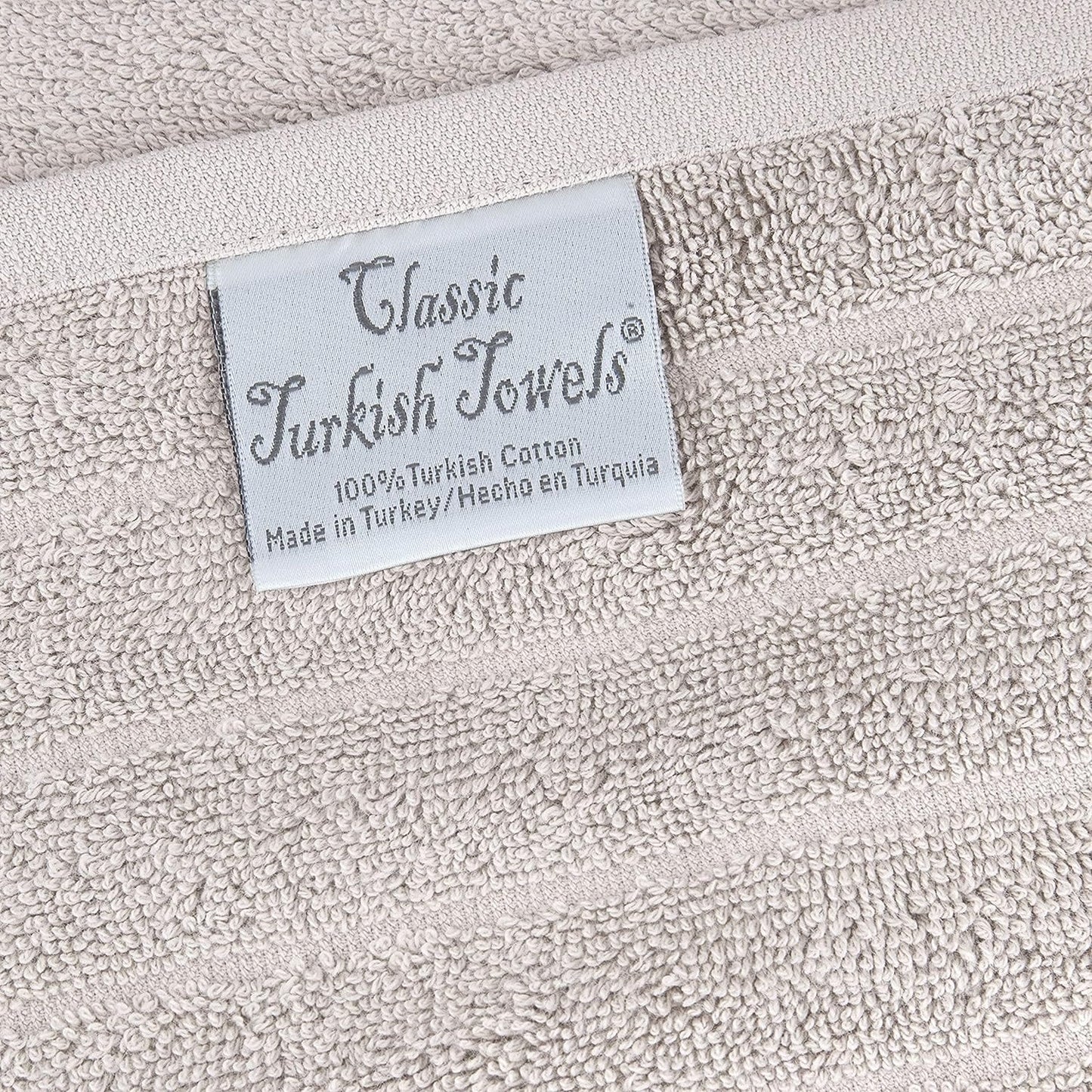 Set di 3 asciugamani turchi classici, teli da bagno in cotone e asciugamani a coste oversize, ultra morbidi e assorbenti, 40x65 cm