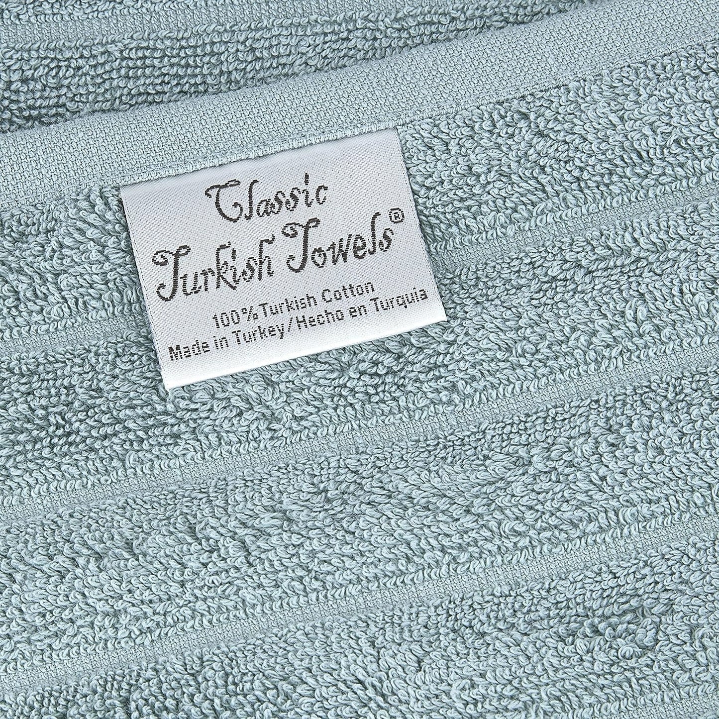 Set di 3 asciugamani turchi classici, teli da bagno in cotone e asciugamani a coste oversize, ultra morbidi e assorbenti, 40x65 cm