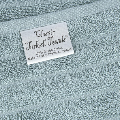 Set di 3 asciugamani turchi classici, teli da bagno in cotone e asciugamani a coste oversize, ultra morbidi e assorbenti, 40x65 cm