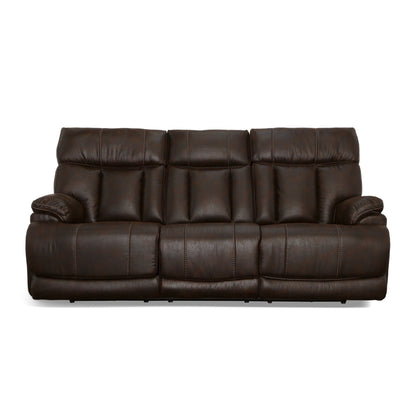 Divano reclinabile Clive Power con poggiatesta e supporto lombare elettrici di Flexsteel - 88 x 43 x 41