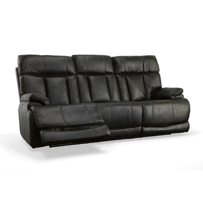Divano reclinabile Clive Power con poggiatesta e supporto lombare elettrici di Flexsteel - 88 x 43 x 41