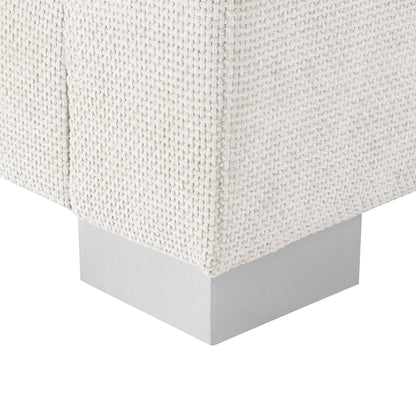 Divano componibile Cloud, set di divani di lusso a L con 2 cuscini gratuiti, mobili da interno in ciniglia a 4 posti con chaise longue oversize