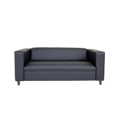 Coast to Coast Sofas Divano a 3 posti Mid Century Modern in similpelle con struttura in legno massello e imbottitura