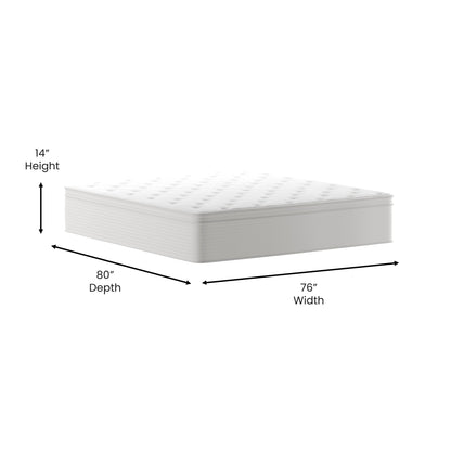 Materasso ibrido commerciale in memory foam e molle insacchettate in una scatola
