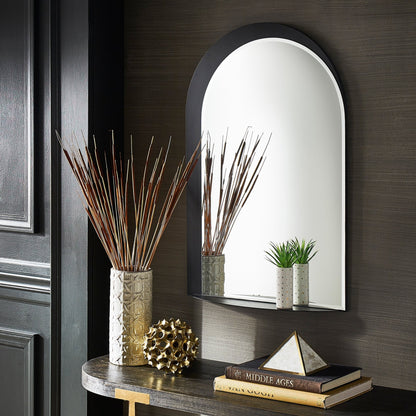 Specchio da parete ad arco in metallo Concord con mensola di iNSPIRE Q Bold