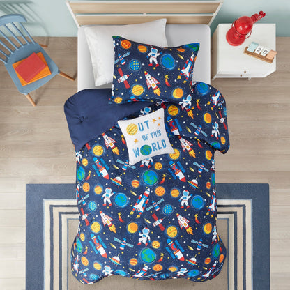 Set di piumoni Conner Outer Space di Intelligent Design Kids