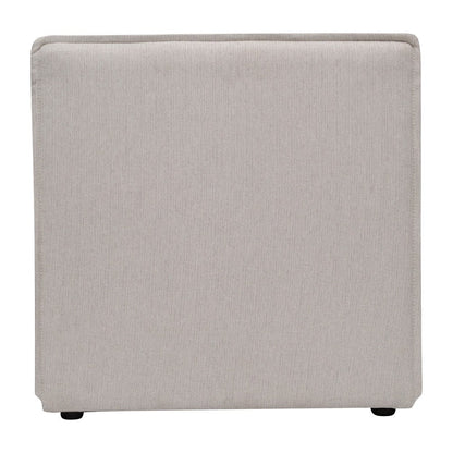 Divano componibile modulare contemporaneo senza braccioli con poltrona centrale - 36,75 P x 28,25 L x 28 A