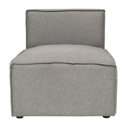 Divano componibile modulare contemporaneo senza braccioli con poltrona centrale - 36,75 P x 28,25 L x 28 A