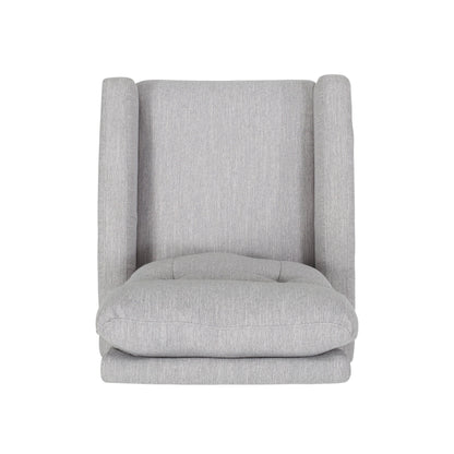 Poltrona reclinabile girevole con schienale push-back contemporanea