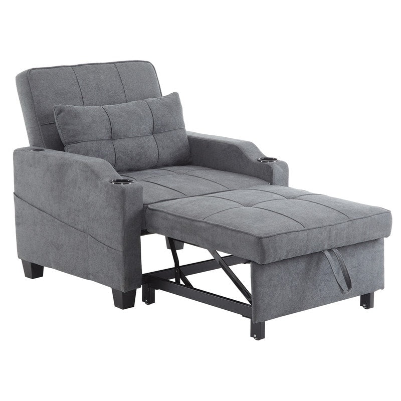 Poltrona letto, divano letto 3 in 1, poltrona reclinabile regolabile, poltrona, divano, letto, biancheria
