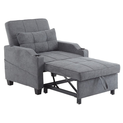 Poltrona letto, divano letto 3 in 1, poltrona reclinabile regolabile, poltrona, divano, letto, biancheria