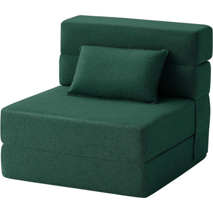 Divano letto pieghevole trasformabile - Poltrona letto moderna in lino con cuscino e materasso pieghevole per soggiorno/camera da letto/ospiti