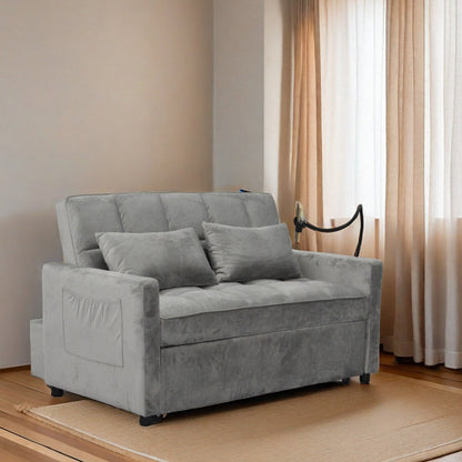 Divano letto trasformabile con porta telefono