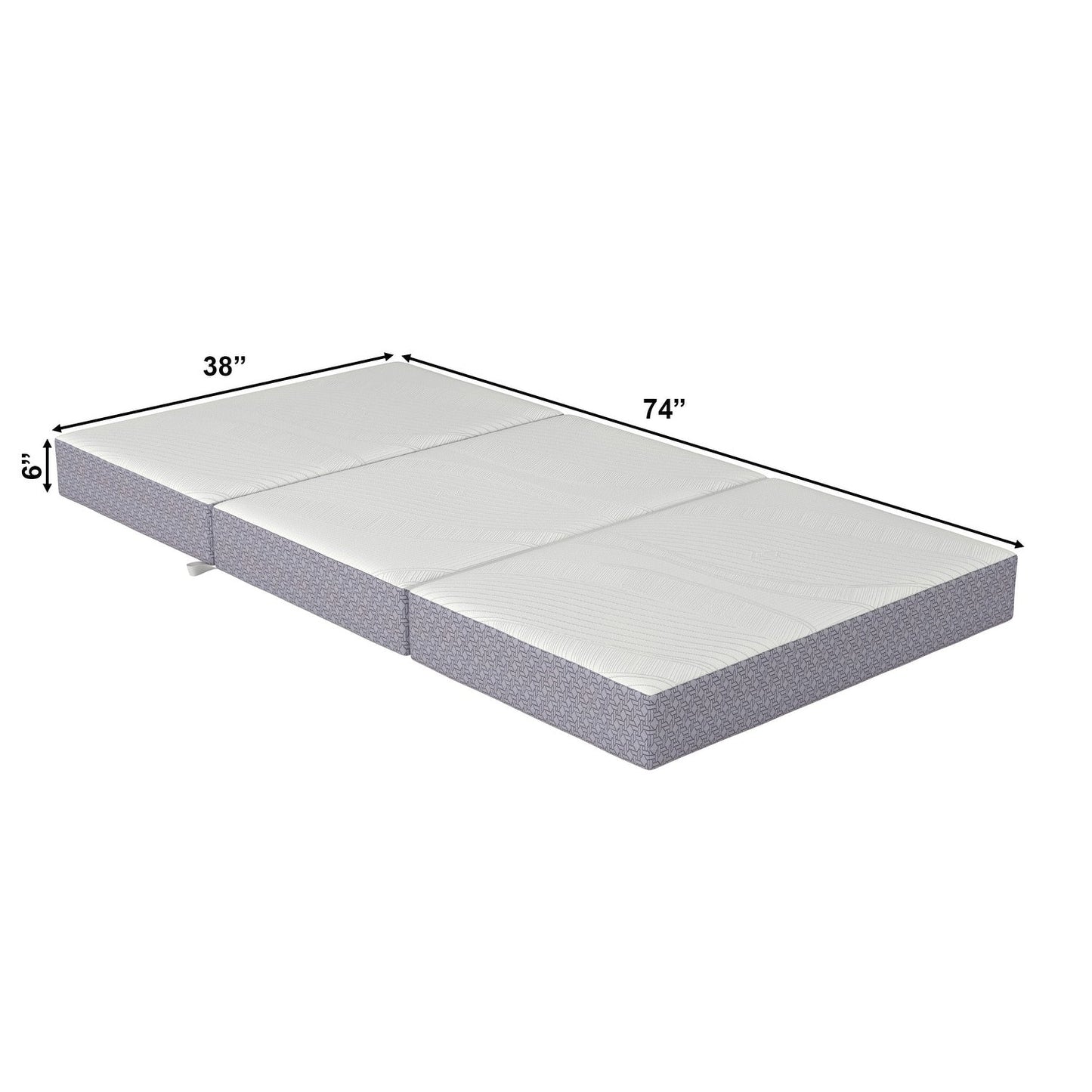 AFI, materasso pieghevole in memory foam CoolSoft taglia 6
