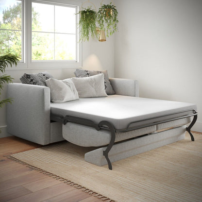 Materasso in memory foam rinfrescante in una scatola per divano letto o dormitorio