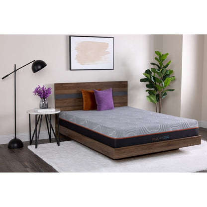 Materasso ibrido Copper Cool Select King da 10 pollici, grigio carbone, gel rinfrescante + molle