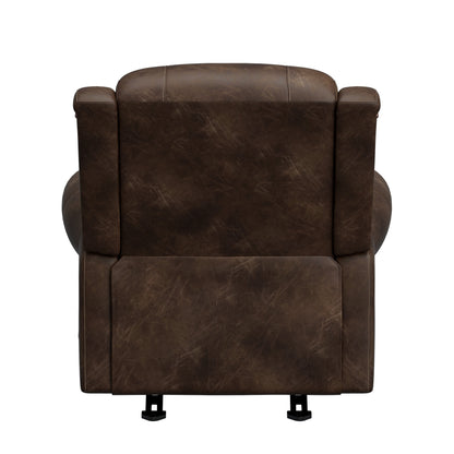 Poltrona reclinabile a dondolo con braccioli arrotolati extra large Copper Grove Dilsen