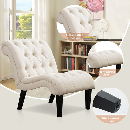 Divano chaise longue imbottito, poltrona decorativa per camera da letto, soggiorno