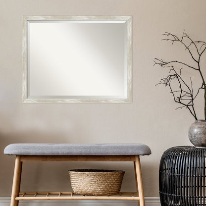 Specchio da parete per bagno bisellato - Cornice metallica screpolata