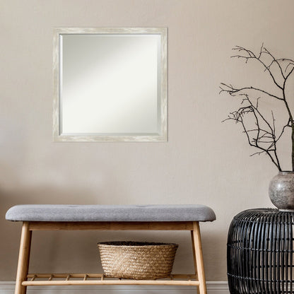 Specchio da parete per bagno bisellato - Cornice metallica screpolata