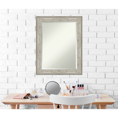 Specchio da parete per bagno bisellato - Cornice metallica screpolata