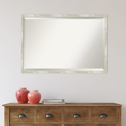 Specchio da parete per bagno bisellato - Cornice metallica screpolata