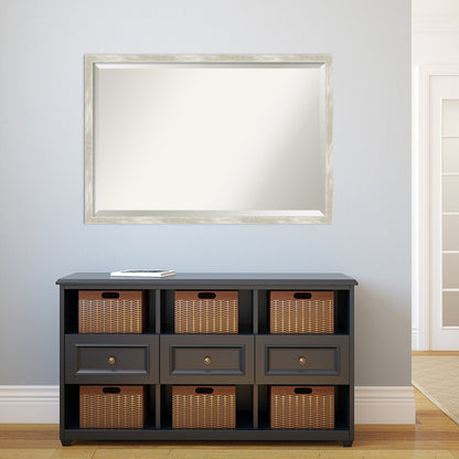 Specchio da parete per bagno bisellato - Cornice metallica screpolata