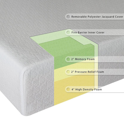 Materasso in memory foam Daily Boutik Twin da 8 pollici di spessore - Garanzia di 5 anni