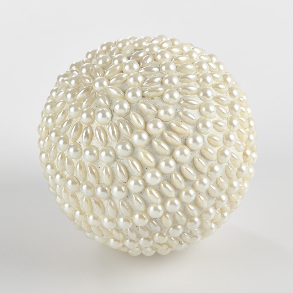 Decorazione a sfera con perline - Set di 4