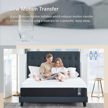 Materasso in memory foam gel da 10 pollici, comfort medio
