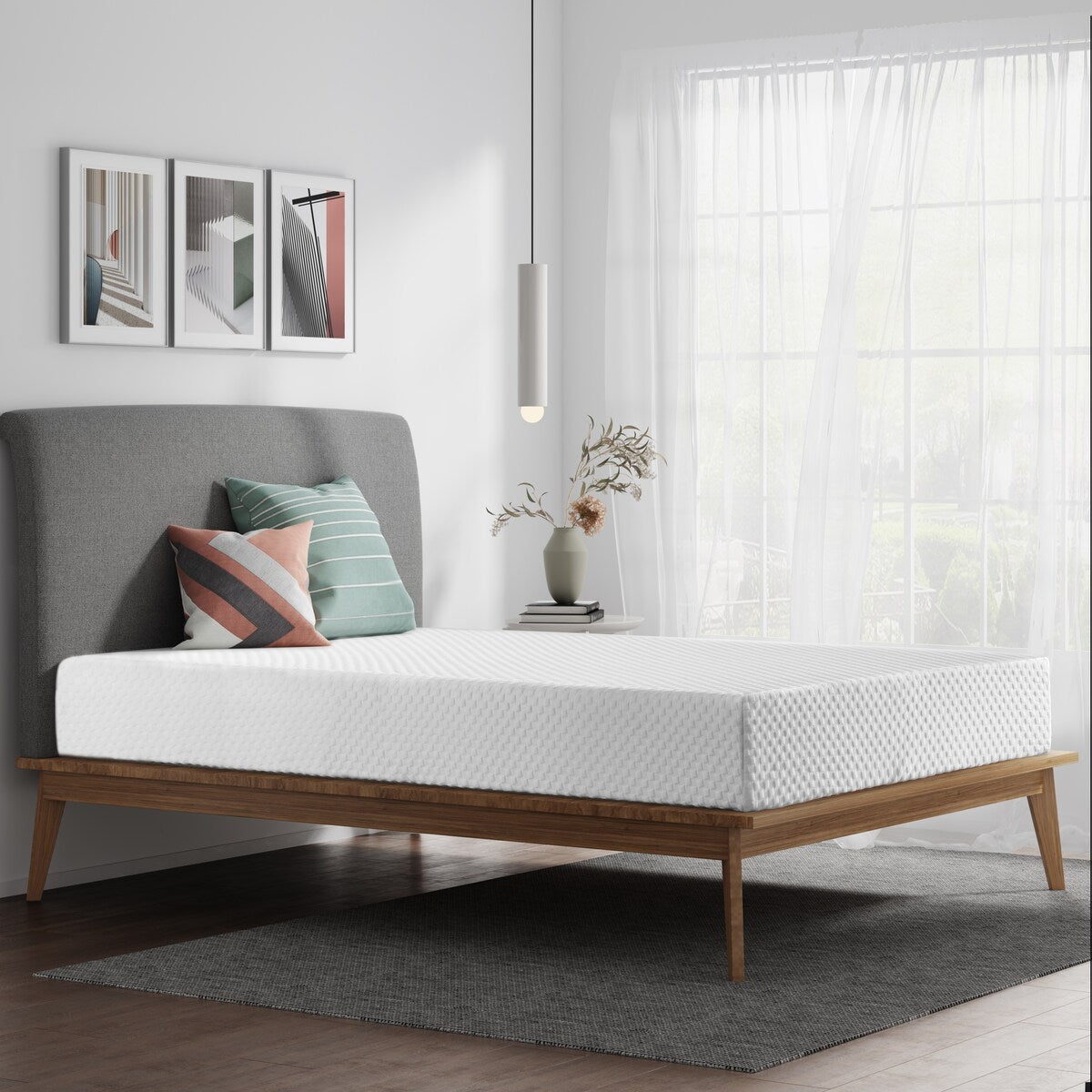 Materasso in memory foam gel da 10 pollici, comfort medio