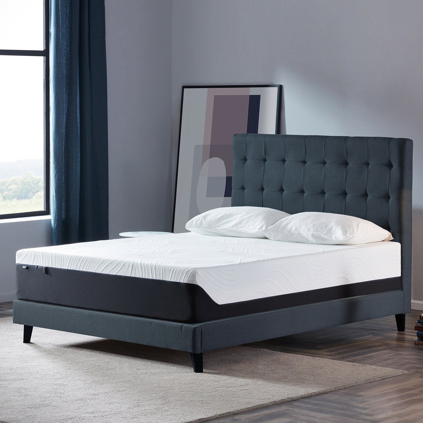 Materasso in memory foam gel da 12 pollici con morbidezza media, Queen
