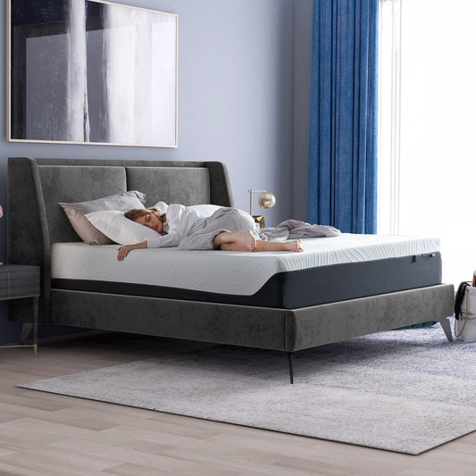 Materasso in memory foam gel da 12 pollici, singolo, morbido medio
