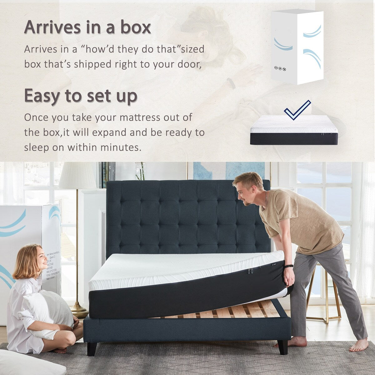 Materasso in memory foam gel da 12 pollici, singolo, morbido medio