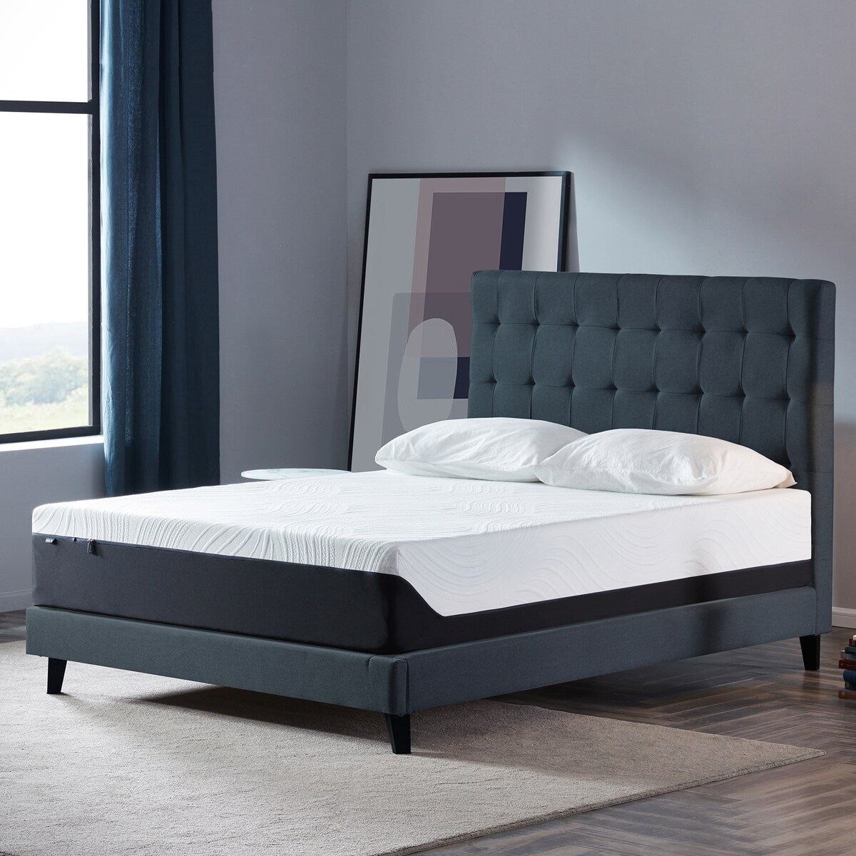 Materasso in memory foam gel da 12 pollici, singolo, morbido medio