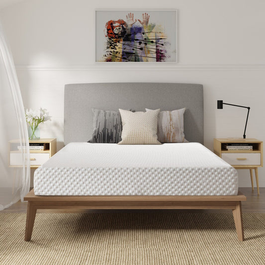 Materasso in memory foam gel da 8 pollici, comfort medio