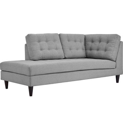 Chaise longue imbottita in tessuto Carson Carrington Humlebaek Empress