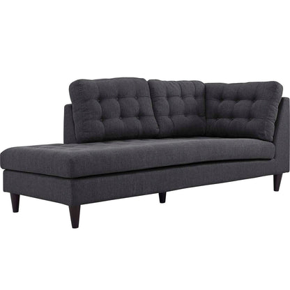 Chaise longue imbottita in tessuto Carson Carrington Humlebaek Empress