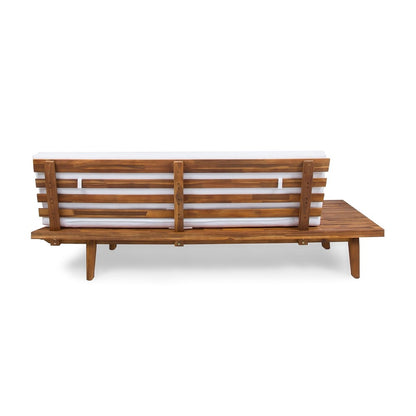 Christopher Knight Home Eulah Divano minimalista in legno e tessuto con lato sinistro