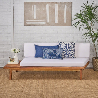 Christopher Knight Home Eulah Divano minimalista in legno e tessuto con lato sinistro
