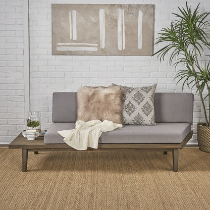 Christopher Knight Home Eulah Divano minimalista in legno e tessuto con lato sinistro