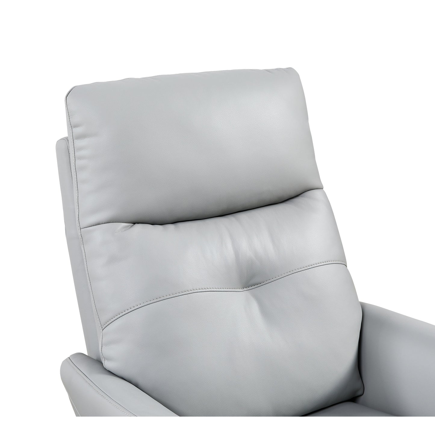 Christopher Knight Home - Poltrona reclinabile Alexander Plush in similpelle con poggiatesta e poggiapiedi regolabili, girevole a 360 gradi
