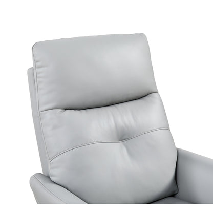 Christopher Knight Home - Poltrona reclinabile Alexander Plush in similpelle con poggiatesta e poggiapiedi regolabili, girevole a 360 gradi