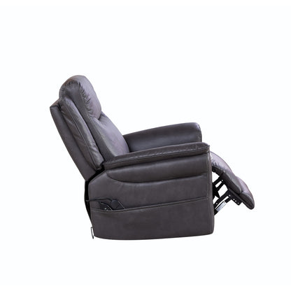 Christopher Knight Home - Poltrona reclinabile girevole Harrison Soft Power con riscaldamento e massaggio, braccioli con cuscino superiore, per spazi abitativi