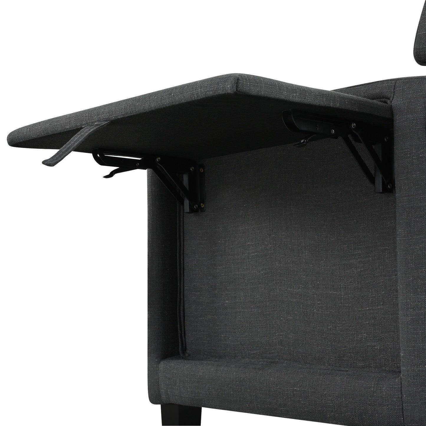 Christopher Knight Home - Poltrona reclinabile Isabella Manual WingBack con tavolo pieghevole e porte USB