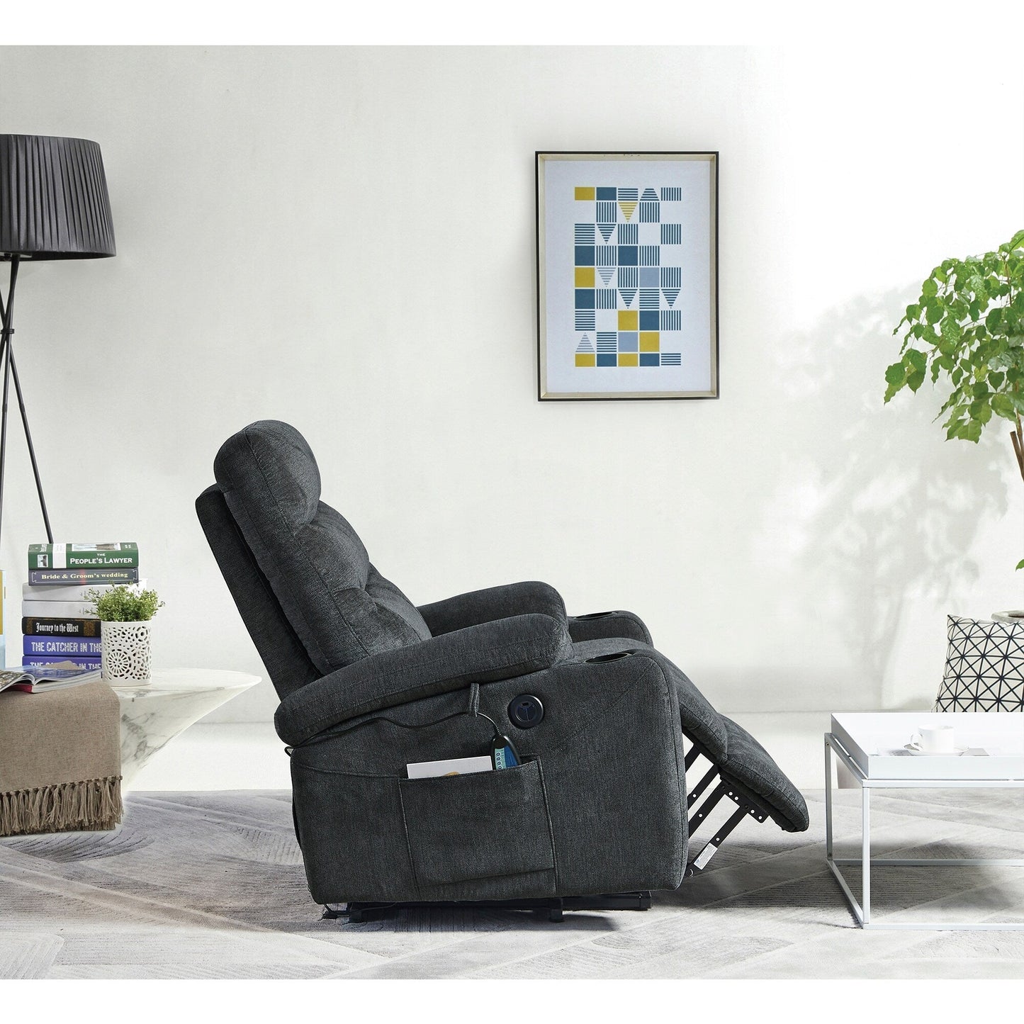 Poltrona reclinabile elettrica Christopher Knight Home con massaggio