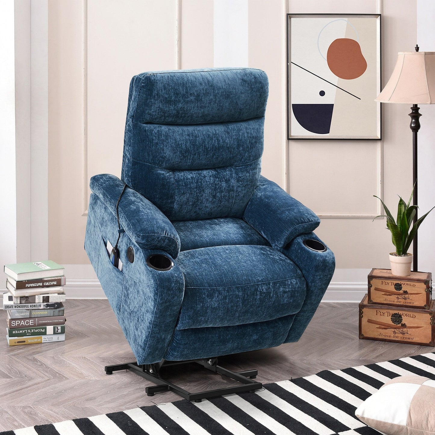 Poltrona reclinabile elettrica Christopher Knight Home con massaggio