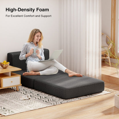 Poltrona trasformabile 3 in 1, sedia pieghevole, letto pieghevole